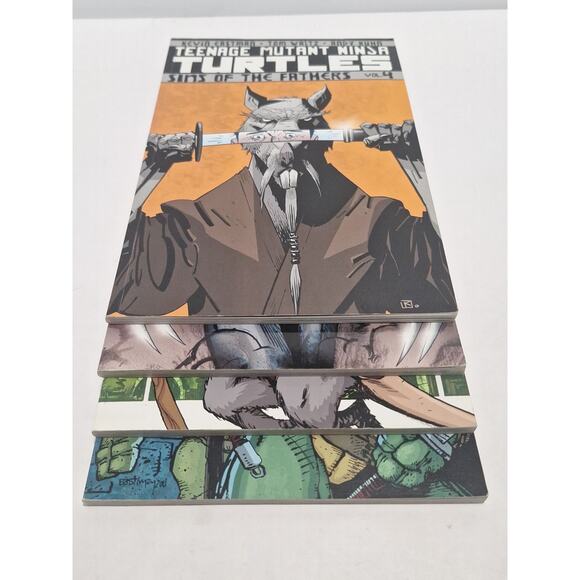 Teenage Mutant Ninja Turtles Vol. 1-4 IDW Trade Paperback Lot Eastman/Waltz - Picture 9 of 10